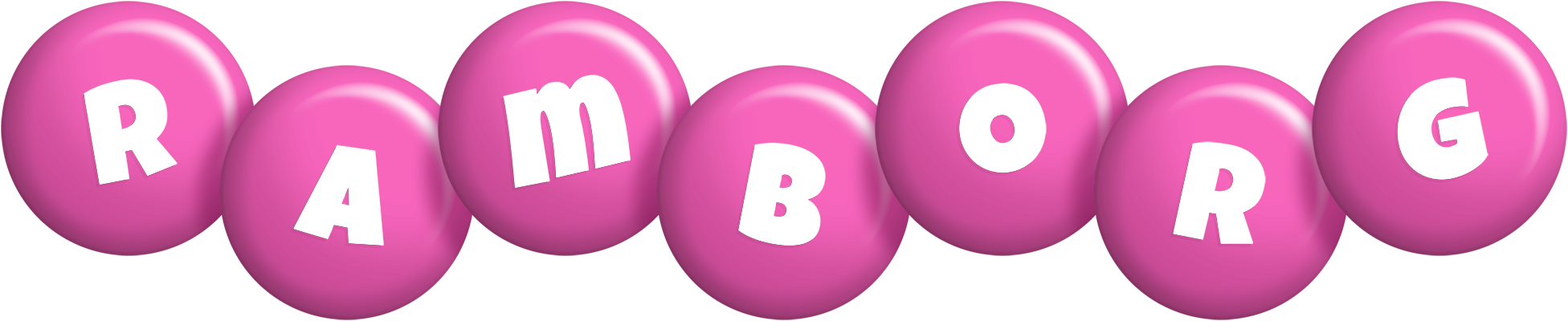 Ramborg candy-pink logo