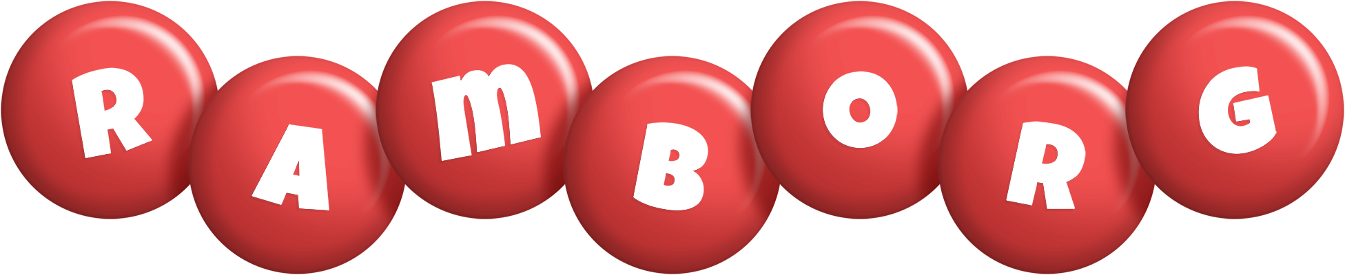Ramborg candy-red logo