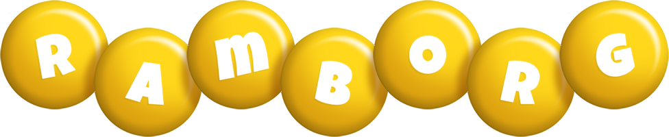 Ramborg candy-yellow logo