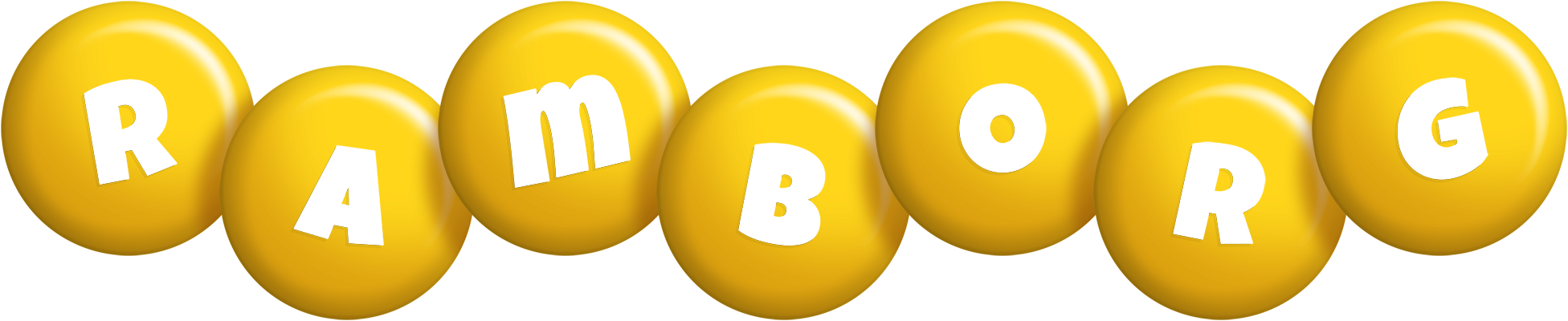 Ramborg candy-yellow logo