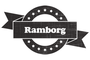 Ramborg grunge logo