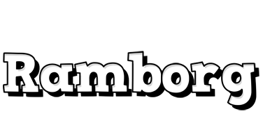 Ramborg snowing logo