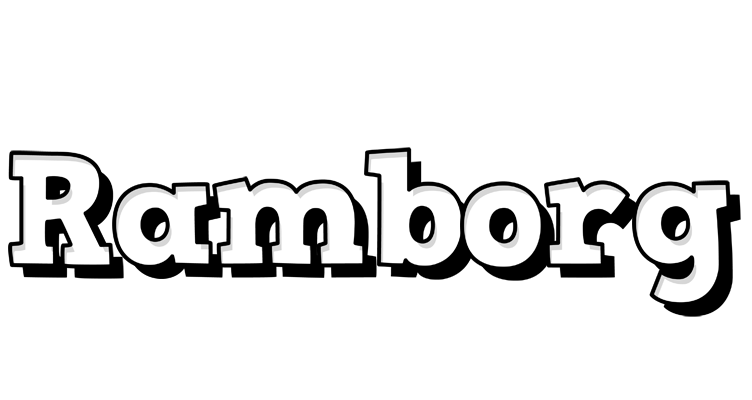 Ramborg snowing logo