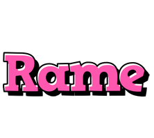 Rame girlish logo