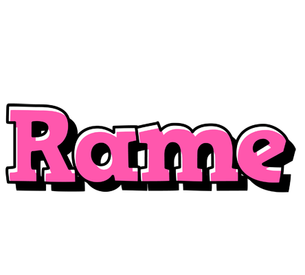 Rame girlish logo