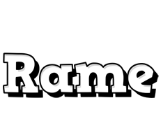 Rame snowing logo