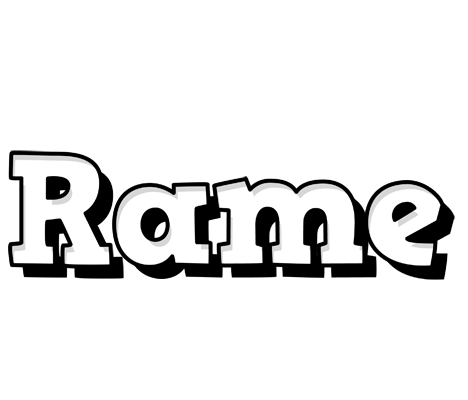 Rame snowing logo