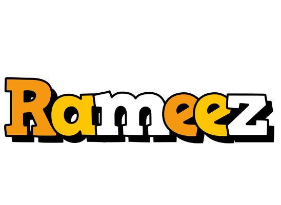 Rameez cartoon logo