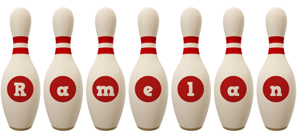 Ramelan bowling-pin logo