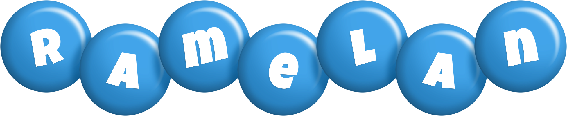 Ramelan candy-blue logo