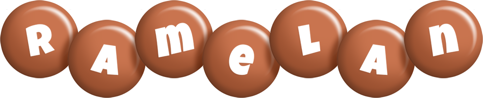 Ramelan candy-brown logo