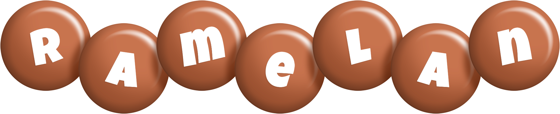 Ramelan candy-brown logo