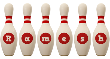 Ramesh bowling-pin logo