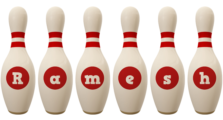 Ramesh bowling-pin logo
