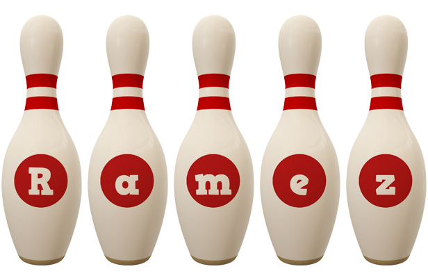 Ramez bowling-pin logo