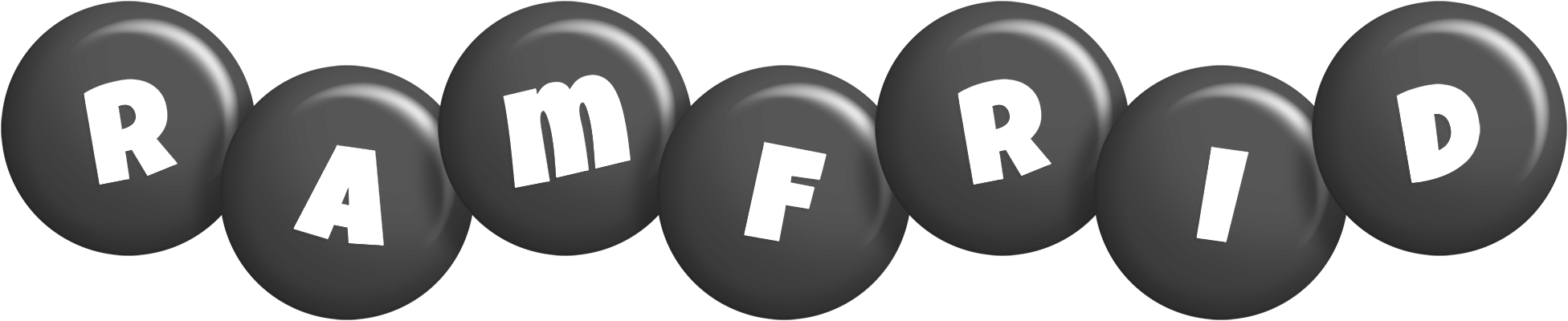 Ramfrid candy-black logo