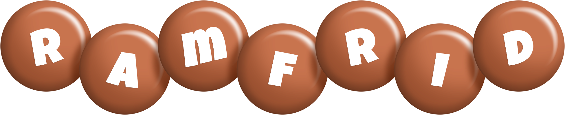 Ramfrid candy-brown logo