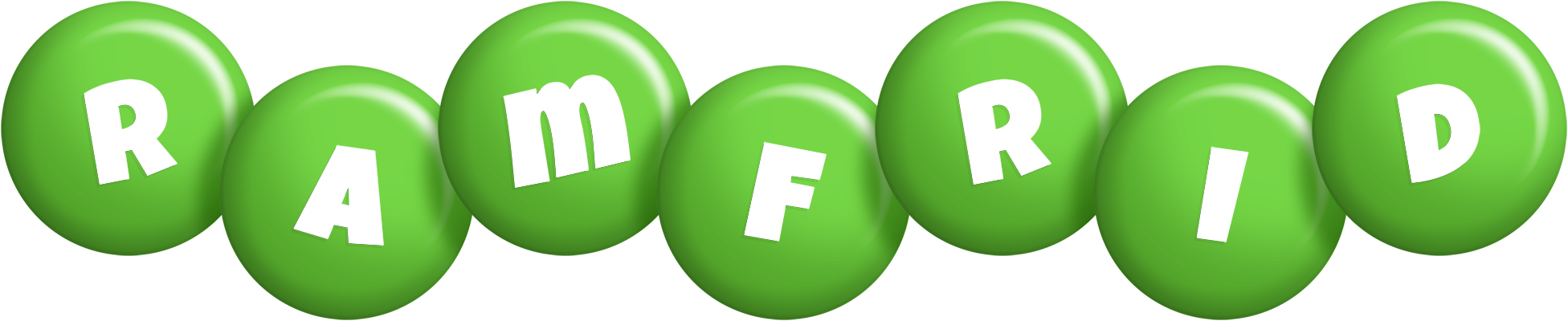 Ramfrid candy-green logo