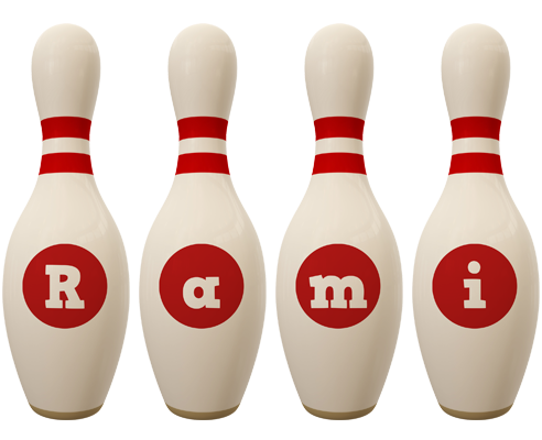 Rami bowling-pin logo