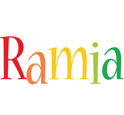Ramia birthday logo