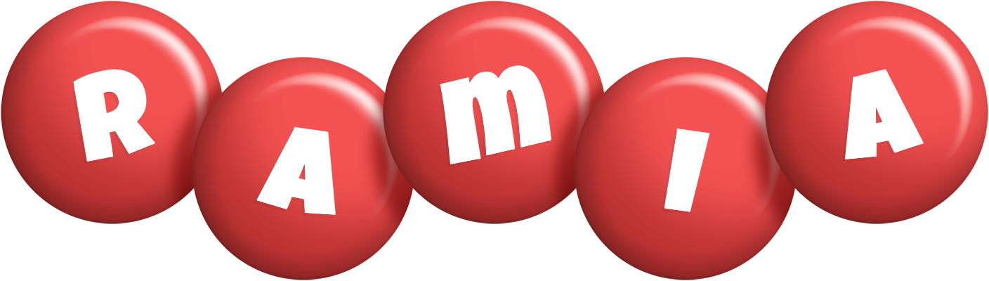 Ramia candy-red logo