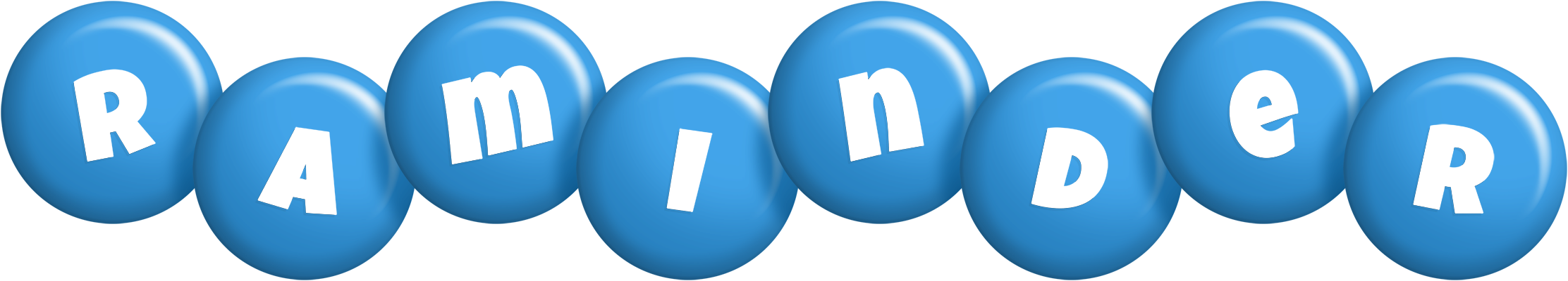 Raminder candy-blue logo