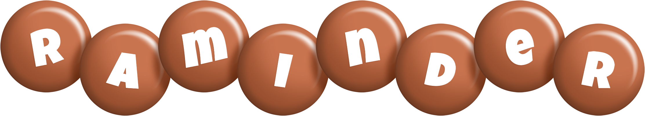 Raminder candy-brown logo