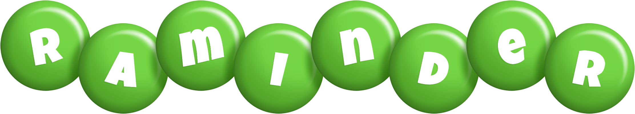 Raminder candy-green logo