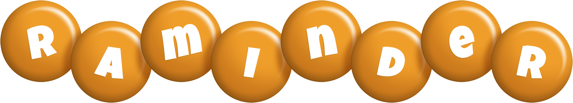 Raminder candy-orange logo