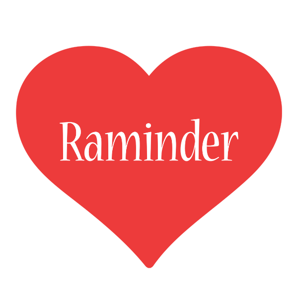 Raminder love logo