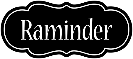 Raminder welcome logo