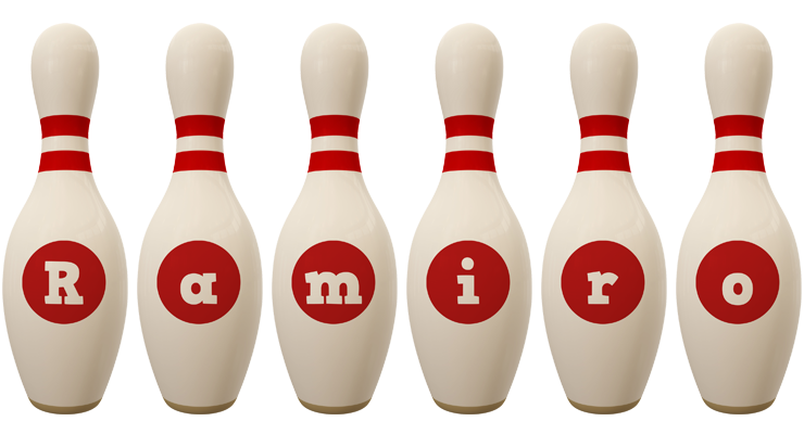 Ramiro bowling-pin logo