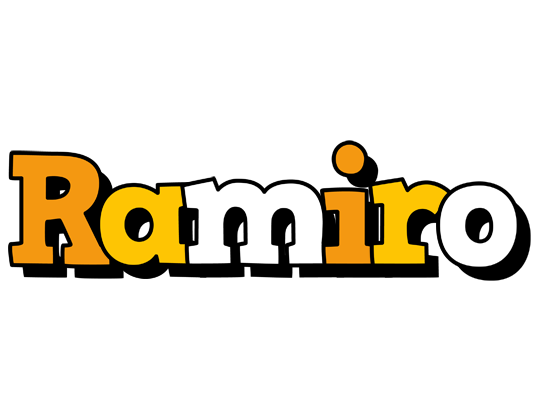 Ramiro cartoon logo