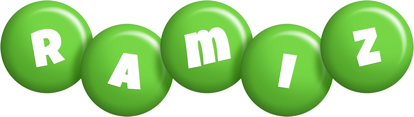 Ramiz candy-green logo