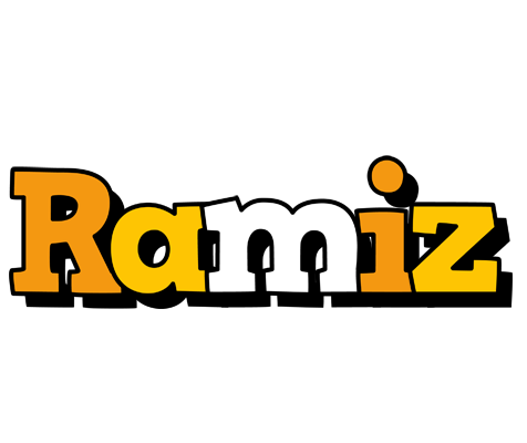 Ramiz cartoon logo