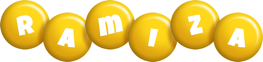 Ramiza candy-yellow logo