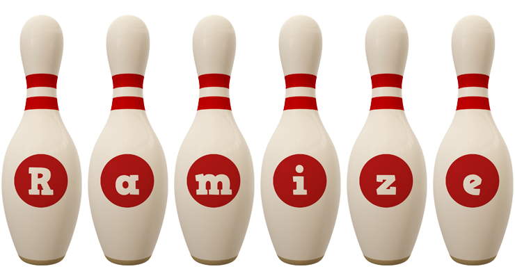 Ramize bowling-pin logo