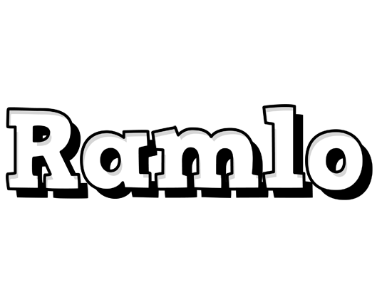 Ramlo snowing logo