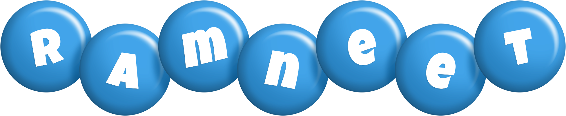 Ramneet candy-blue logo