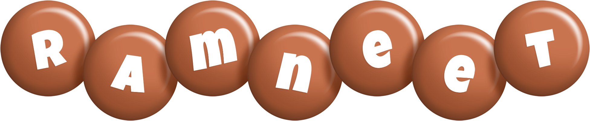 Ramneet candy-brown logo
