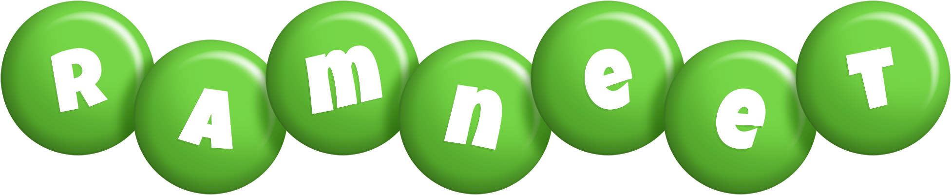 Ramneet candy-green logo