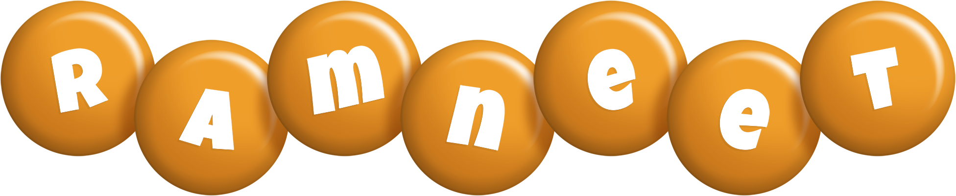 Ramneet candy-orange logo
