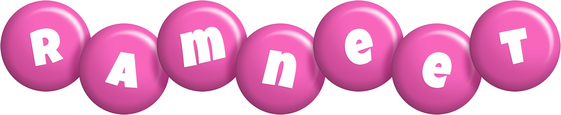 Ramneet candy-pink logo