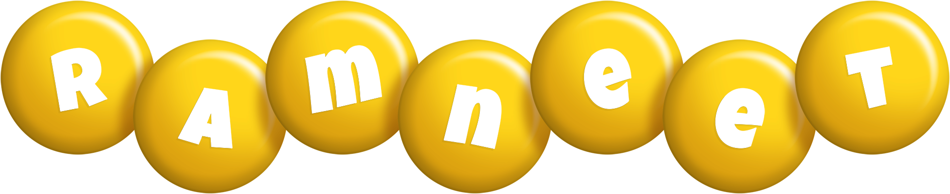 Ramneet candy-yellow logo