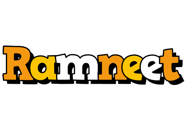 Ramneet cartoon logo