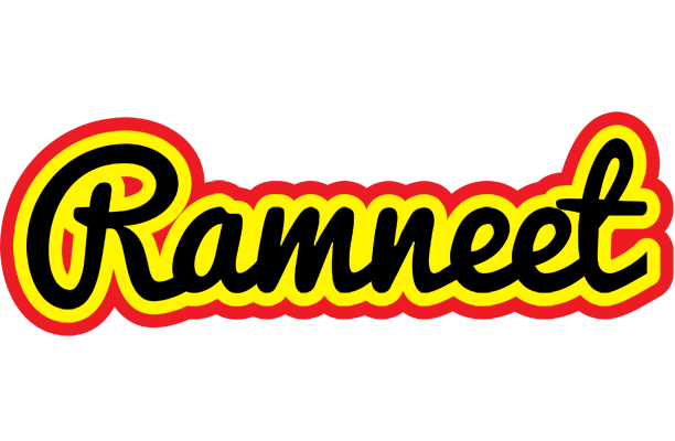 Ramneet flaming logo