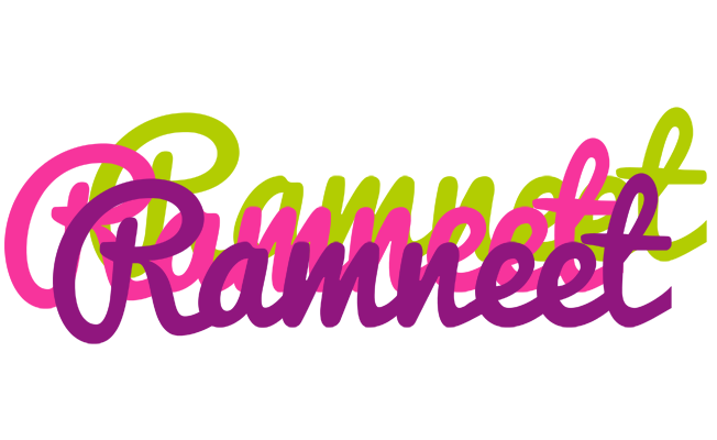 Ramneet flowers logo