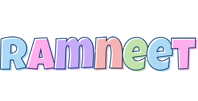 Ramneet pastel logo