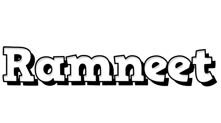 Ramneet snowing logo