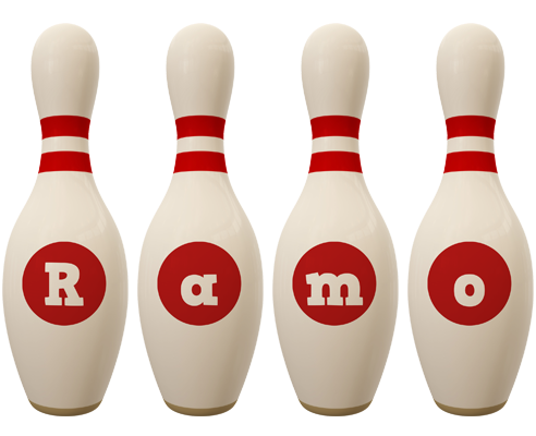 Ramo bowling-pin logo